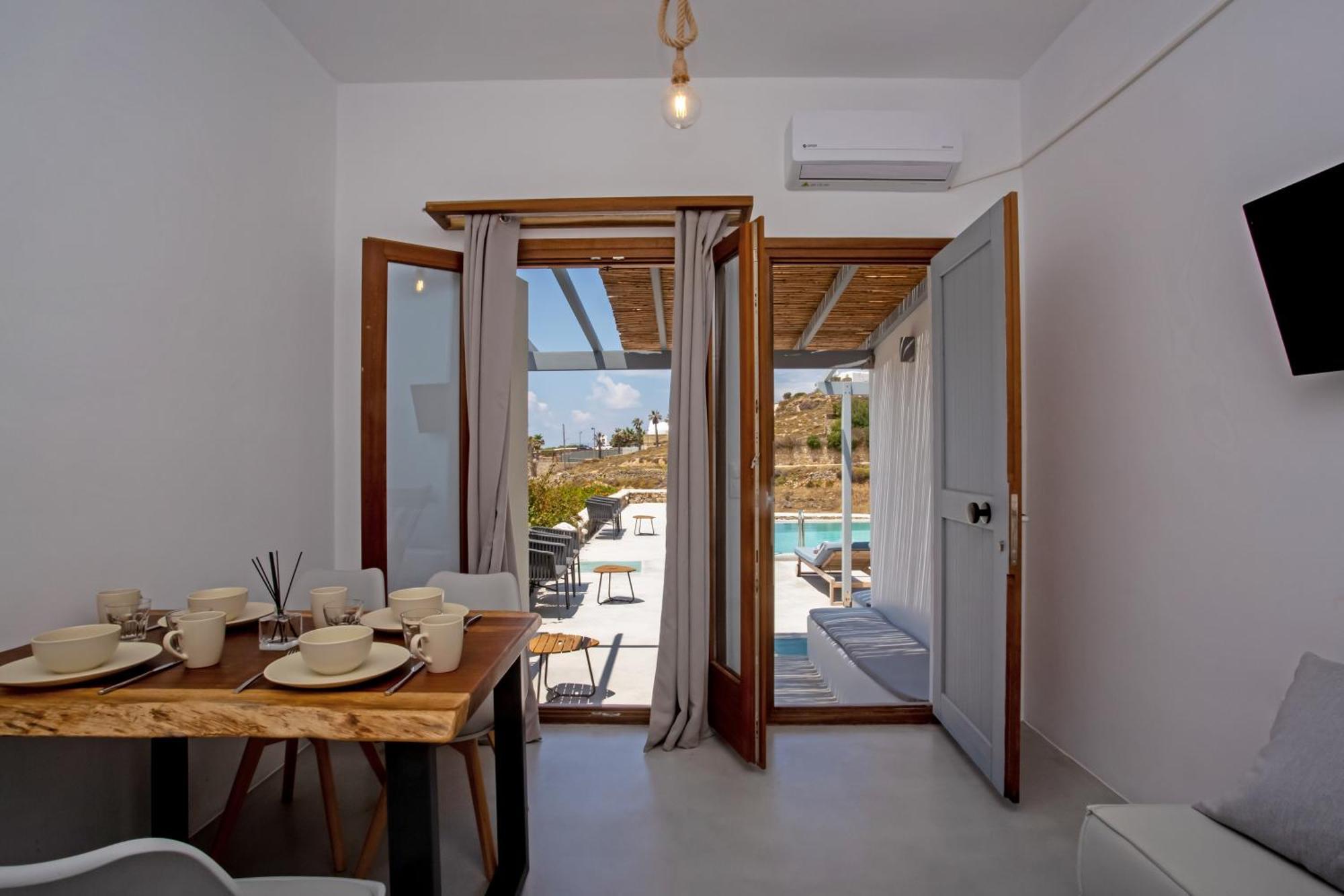 Terra White Seaview Pool Apartments & Suites Mykonos Town ภายนอก รูปภาพ